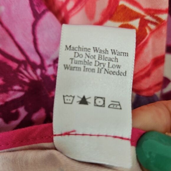 Coldwater Creek Floral Jacket  Pink Purple Jacket Cotton Spandex Sz. Med. Garden - Picture 6 of 9